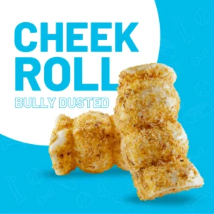 Beef Cheek Rolls 5-6" Bully Dusted Premium Dog Treat Extra Thick