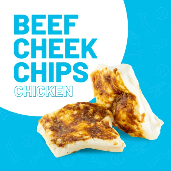 Sitka Farms Premium Beef Cheek Chips Chicken Breast 4x4 All Natural Chew No Odor